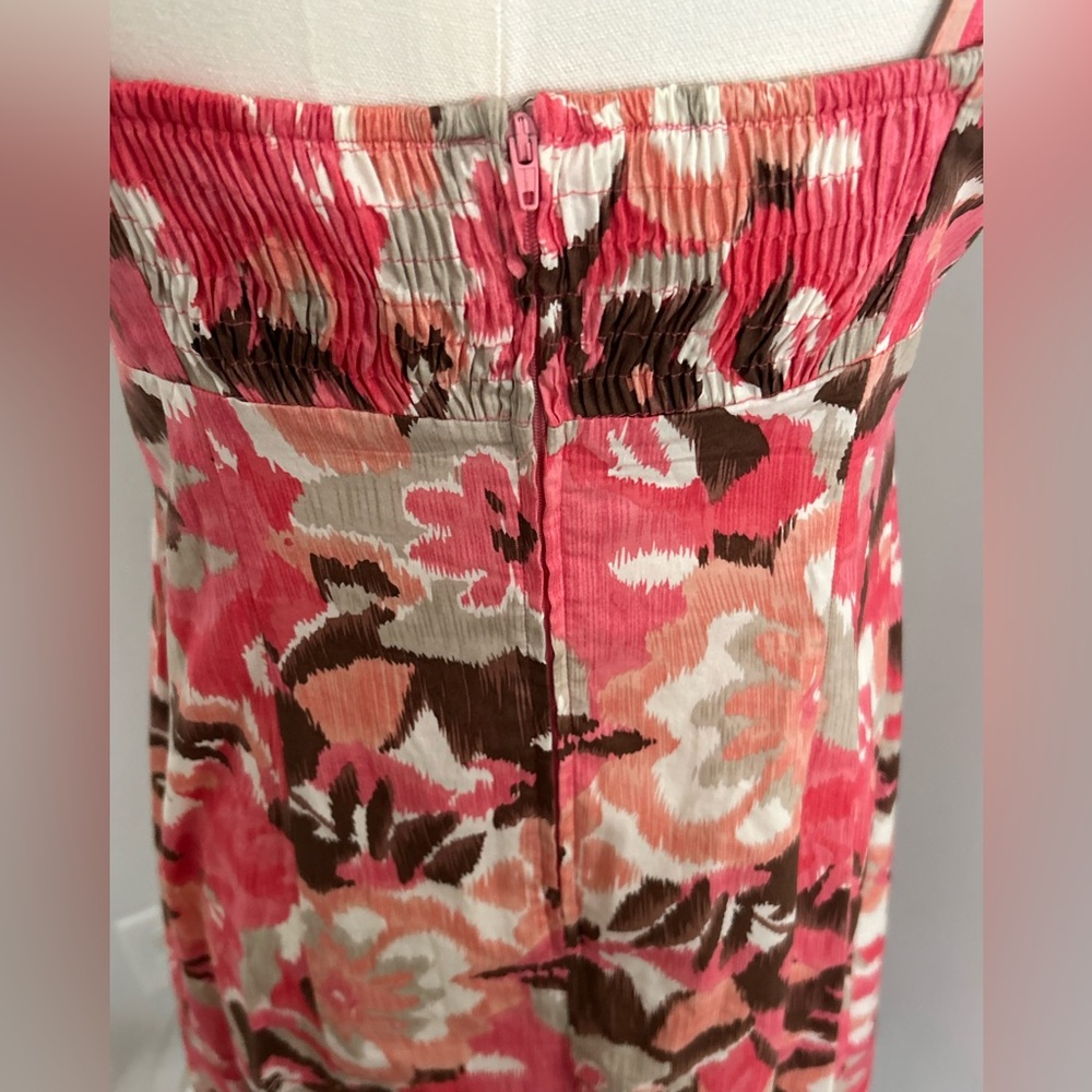 R&K Originals Dress Cross Over V-Neck Empire Waist Fit/Flare Smocked Back Size 6 - Picture 6 of 15